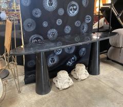 Angelo Mangiarotti Angelo Mangiarotti Italian Eros Console Black Marquina Marble for Skipper 1971 - 2474395