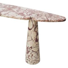 Angelo Mangiarotti Angelo Mangiarotti Italian Eros Console Coral Red Marble for Skipper 1971 - 2295337