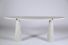 Angelo Mangiarotti Angelo Mangiarotti Italian White Carrara Marble Console - 1213855