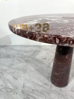 Angelo Mangiarotti Angelo Mangiarotti Skipper Eros Dining Table in Rosso Marble Italy 1970s - 4308407