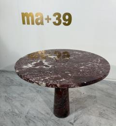 Angelo Mangiarotti Angelo Mangiarotti Skipper Eros Dining Table in Rosso Marble Italy 1970s - 4308409