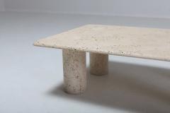 Angelo Mangiarotti Angelo Mangiarotti Travertine Coffee Table for Up Up 1970s - 984891