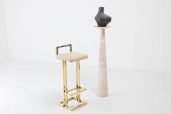 Angelo Mangiarotti Angelo Mangiarotti Travertine Pedestal 1980s - 1006601