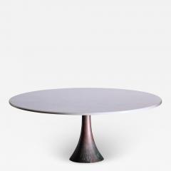 Angelo Mangiarotti Angelo Mangiarotti bronze and marble coffee table for Bernini - 1953050
