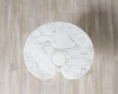 Angelo Mangiarotti Angelo Mangiarotti for Skipper Eros Series Carrara Marble Side Table - 2645992