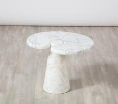 Angelo Mangiarotti Angelo Mangiarotti for Skipper Eros Series Carrara Marble Side Table - 2645995