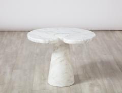 Angelo Mangiarotti Angelo Mangiarotti for Skipper Eros Series Carrara Marble Side Table - 2646002