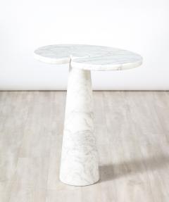 Angelo Mangiarotti Angelo Mangiarotti for Skipper Eros Series Carrara Marble Tall Side Table - 2646023