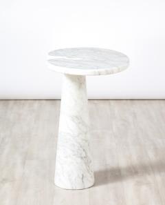 Angelo Mangiarotti Angelo Mangiarotti for Skipper Eros Series Carrara Marble Tall Side Table - 2646026