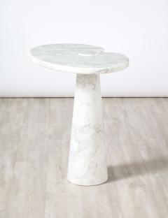 Angelo Mangiarotti Angelo Mangiarotti for Skipper Eros Series Carrara Marble Tall Side Table - 2646038