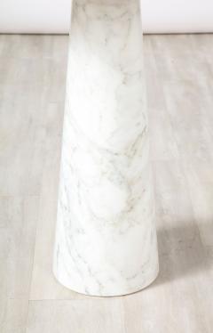 Angelo Mangiarotti Angelo Mangiarotti for Skipper Eros Series Carrara Marble Tall Side Table - 2646039