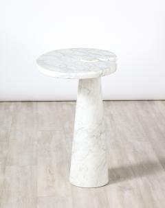 Angelo Mangiarotti Angelo Mangiarotti for Skipper Eros Series Carrara Marble Tall Side Table - 2646041