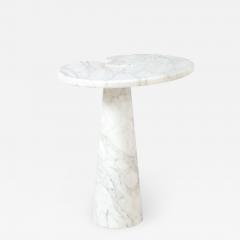 Angelo Mangiarotti Angelo Mangiarotti for Skipper Eros Series Carrara Marble Tall Side Table - 2649319