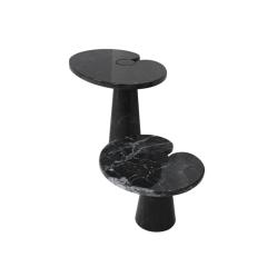 Angelo Mangiarotti Angelo Mangiarotti for Skipper Pair of Eros Marble Side Tables Italy 1970s - 4238072