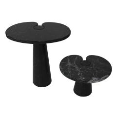 Angelo Mangiarotti Angelo Mangiarotti for Skipper Pair of Eros Marble Side Tables Italy 1970s - 4238074