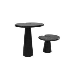 Angelo Mangiarotti Angelo Mangiarotti for Skipper Pair of Eros Marble Side Tables Italy 1970s - 4238080