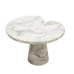 Angelo Mangiarotti Angelo Mangiarotti for Skipper Pair of Eros Marble Side Tables Italy 1970s - 4422170