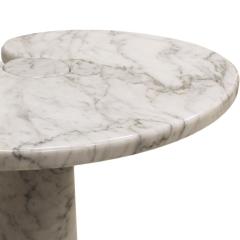 Angelo Mangiarotti Angelo Mangiarotti for Skipper Pair of Eros Marble Side Tables Italy 1970s - 4422175