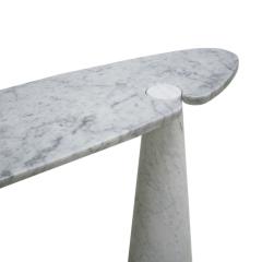 Angelo Mangiarotti Angelo Mangiarotti for Skipper White Carrara Marble Eros Console Table - 1796693