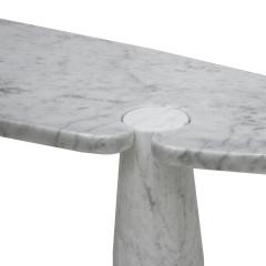 Angelo Mangiarotti Angelo Mangiarotti for Skipper White Carrara Marble Eros Console Table - 1796694