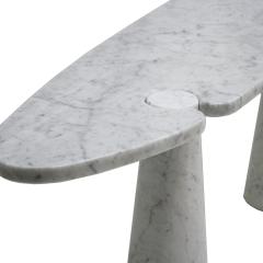 Angelo Mangiarotti Angelo Mangiarotti for Skipper White Carrara Marble Eros Console Table - 1796696