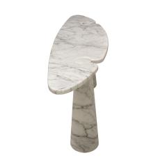 Angelo Mangiarotti Angelo Mangiarotti for Skipper White Carrara Marble Eros Console Table - 2476563