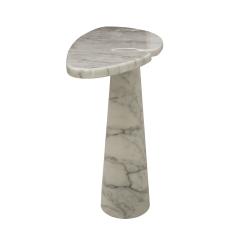 Angelo Mangiarotti Angelo Mangiarotti for Skipper White Carrara Marble Eros Console Table - 2476566