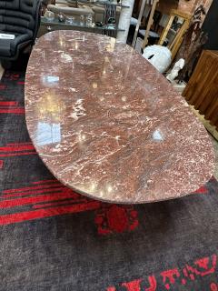 Angelo Mangiarotti Angelo Mangiarotti for skipper Rosso marble Eros dining table Italy 1970s - 3894519