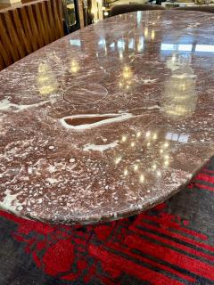 Angelo Mangiarotti Angelo Mangiarotti for skipper Rosso marble Eros dining table Italy 1970s - 3894522