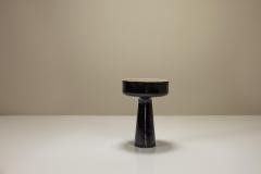 Angelo Mangiarotti Black Glazed Ceramic Planter By Angelo Mangiarotti Italy 1970s - 3364322