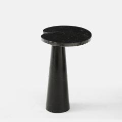 Angelo Mangiarotti Black Marquina Marble Side Table with Skipper Label by Angelo Mangiarotti - 2301090