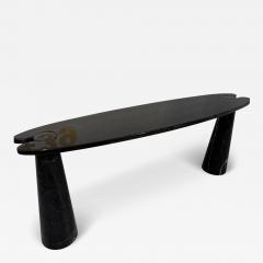 Angelo Mangiarotti Black Marquina marble Eros console table by Angelo Mangiarotti  - 4288075