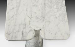 Angelo Mangiarotti Carrara Marble Console - 1809203