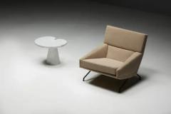 Angelo Mangiarotti Carrara Marble Side Table by Angelo Mangiarotti for Skipper Italy 1970s - 3498927
