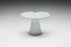 Angelo Mangiarotti Carrara Marble Side Table by Angelo Mangiarotti for Skipper Italy 1970s - 3498928