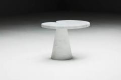 Angelo Mangiarotti Carrara Marble Side Table by Angelo Mangiarotti for Skipper Italy 1970s - 3498998
