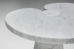 Angelo Mangiarotti Carrara Marble Side Table by Angelo Mangiarotti for Skipper Italy 1970s - 3499008