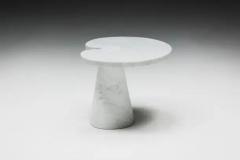 Angelo Mangiarotti Carrara Marble Side Table by Angelo Mangiarotti for Skipper Italy 1970s - 3499025