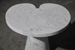 Angelo Mangiarotti Carrara Marble Side Table by Angelo Mangiarotti for Skipper Italy 1970s - 4157300