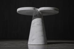 Angelo Mangiarotti Carrara Marble Side Table by Angelo Mangiarotti for Skipper Italy 1970s - 4157301