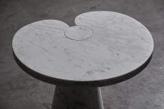 Angelo Mangiarotti Carrara Marble Side Table by Angelo Mangiarotti for Skipper Italy 1970s - 4157303