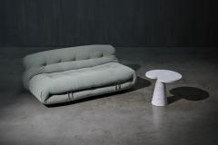 Angelo Mangiarotti Carrara Marble Side Table by Angelo Mangiarotti for Skipper Italy 1970s - 4157308