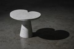Angelo Mangiarotti Carrara Marble Side Table by Angelo Mangiarotti for Skipper Italy 1970s - 4157311