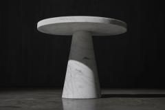 Angelo Mangiarotti Carrara Marble Side Table by Angelo Mangiarotti for Skipper Italy 1970s - 4157312