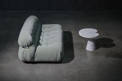 Angelo Mangiarotti Carrara Marble Side Table by Angelo Mangiarotti for Skipper Italy 1970s - 4157327