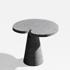 Angelo Mangiarotti Carrara Marble Side Table by Angelo Mangiarotti for Skipper Italy 1970s - 4159316