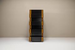 Angelo Mangiarotti Chest Of Drawers L12 In Walnut And Wood By Angelo Mangiarotti Italy 1970s - 3431705