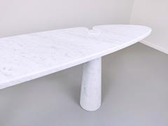 Angelo Mangiarotti Console In White Marble Model Eros By Angelo Mangiarotti - 1808679