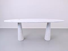 Angelo Mangiarotti Console In White Marble Model Eros By Angelo Mangiarotti - 1808682