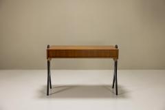Angelo Mangiarotti Desk In Teak In The Style Of Angelo Mangiarotti Italy 1950s - 3364328
